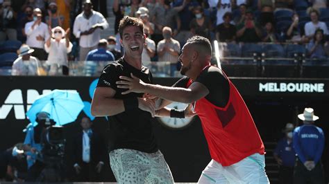 Australian Open: Nick Kyrgios and Thanasi Kokkinakis win maiden  .